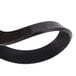 A black rubber blender gasket with a white background.