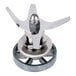 A Waring stainless steel blender blade assembly.