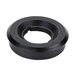 A black rubber circular lid with a hole in the center.