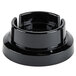 A black plastic Waring blender jar adapter.