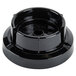 A black plastic Waring blender jar adapter.