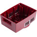 A red plastic motor support for a Robot Coupe commercial food processor.