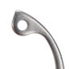 A close-up of a metal Waring retaining ring with a hole in it.