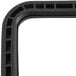 A black plastic corner of an Avantco convection oven door gasket.