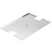 An Avantco metal night cover for countertop fryers.