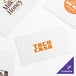A group of white Choice dinner napkins with the words "taco casa" in orange.