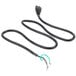 An Avantco power cord with a black wire and a blue wire.