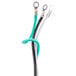 An Avantco power cord with two wires, one white and one green, and a wire ring.