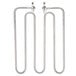 Two stainless steel Avantco heating elements.