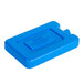 A blue plastic container with a lid for Cal-Mil square chill pack display.