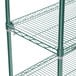 A Metroseal 3 wire shelving unit with three shelves.