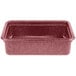 A red rectangular HS Inc. plastic prep n serve tote.