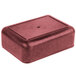 A red rectangular HS Inc. multi-purpose container with a lid.