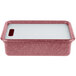HS Inc. HS1050C 10 1/4 inch x 15 3/8 inch Raspberry Prep n Serve Deep Tote and Cutting Board Set