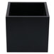 A black square replacement base for a Cal-Mil beverage dispenser.