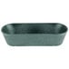 A black rectangular metal tray with a black handle.