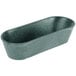 A metal breadstick basket with a handle.