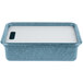 HS Inc. HS1050C 10 1/4 inch x 15 3/8 inch Blueberry Prep n Serve Deep Tote and Cutting Board Set