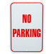 No Parking Aluminum Composite Sign - 12 inch x 18 inch P-79