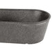 A black rectangular plastic container with a handle.