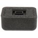 A black plastic HS Inc. multi-purpose container with a square lid and opening.