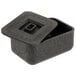 A black square HS Inc. multi-purpose container with a square lid.