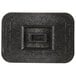 A black rectangular HS Inc. multi-purpose container with a rectangle in the middle.