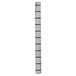 A metal blade spacer with black lines on it.