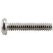 A close-up of a Nemco stainless steel screw.