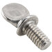 A close up of a Nemco 1/2" thumb screw with a metal head.