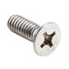 A close-up of a Nemco 3/4" screw with a hole in it.