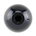 A black ball with a hole in it, the Nemco 55165 Ball Knob.