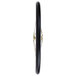 A black wheel for a Carnival King PM8CART with gold spokes.