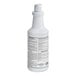 A white Noble Chemical bottle with black and red text.