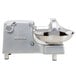 A Hobart commercial food processor with a metal bowl on it.