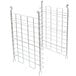 A Metro chrome tray slide attached to two wire racks.