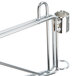 A Metro stainless steel wall mount shelf support post.