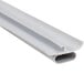 A close-up of a white plastic strip with a long tube.