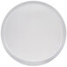 An American Metalcraft heavy weight aluminum pizza pan with a white background and a round rim.