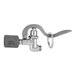 A grey metal T&S pre-rinse spray valve with a handle.