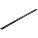 A long black rubber squeegee blade with a black metal bar.