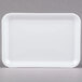 CKF 88103 (#2S) White Foam Meat Tray 8 1/4 inch x 5 3/4 inch x 1/2 inch - 500/Case