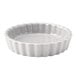 Hall China 8640ABWA Bright White 8 oz. Fluted Souffle / Creme Brulee Dish - 24/Case