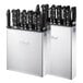 8 Slot Edlund KR700 Enclosed Stainless Steel Wall Mount Knife Rack - Closed Back