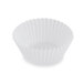 White Fluted Baking Cup 2 1/4 inch x 1 3/8 inch - 10000/Case
