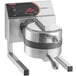 A Nemco SilverStone non-stick Belgian waffle maker with removable grids on a white background.