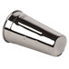 A silver stainless steel Waring malt cup with a handle.