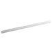 A long metal rod with a white background.