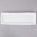 A white rectangular Tuxton china platter.