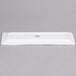 A white rectangular Tuxton china platter.